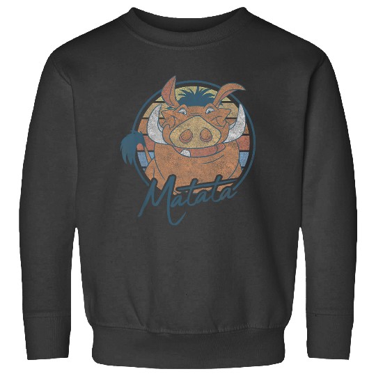 Kids Disneyss The Lion King Pumbaa Hakuna Matata Vintages Youth Sweatshirts