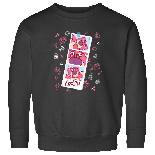 Disneyss And Pixarss Toy Story Lotso Fluffy Cute Photo Strip Sweatshirts
