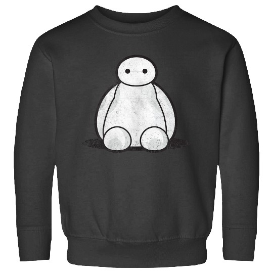 Disneyss Big Hero 6 Cute Baymax Sitting Distressed shots Sweatshirts