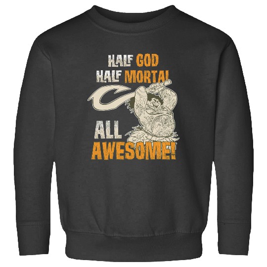 Disney Moana Maui All Awesome Distressed Graphic C1 Sweatshirts