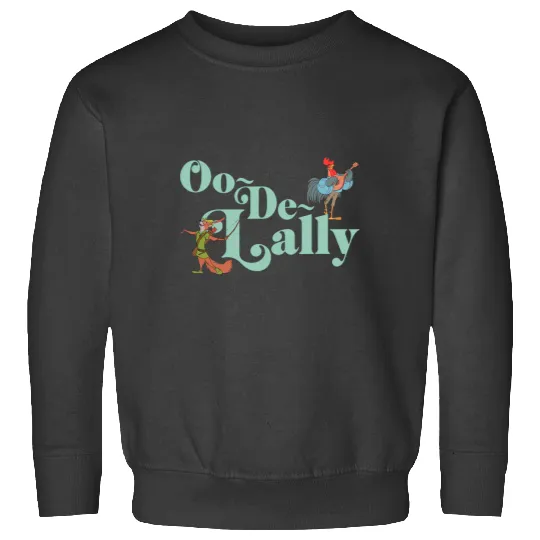 Disney Robin Hood Oo-De-Lally Iconic Quote Chest Text Logo Sweatshirts