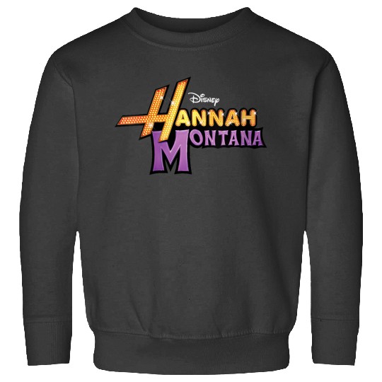 Disneyss Hannah Montana Classic Iconic Big Chest Text Logo Sweatshirts