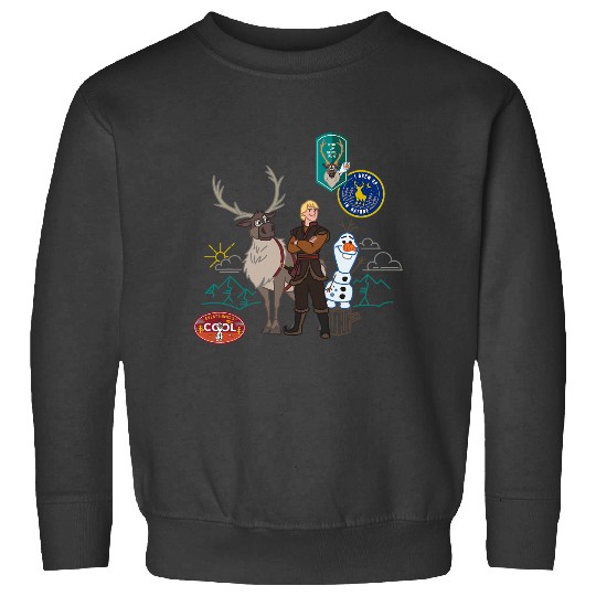 disney frozenss 2 Olaf Sven and Kristoff Patches Sweatshirts