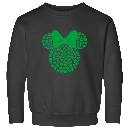 Disney Minnie Mouse Icon Greens Shamrocks St. Patricks Day Sweatshirts