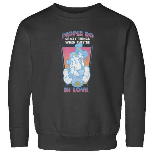 Disney Herculess Valentines Day Vintages Megara In Love Sweatshirts