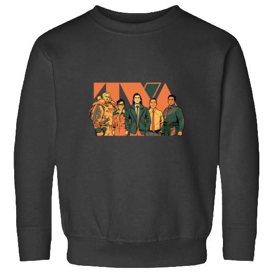 marvelss Studios Loki Season 2 Loki Crew TVA Logo Disney MCU Sweatshirts