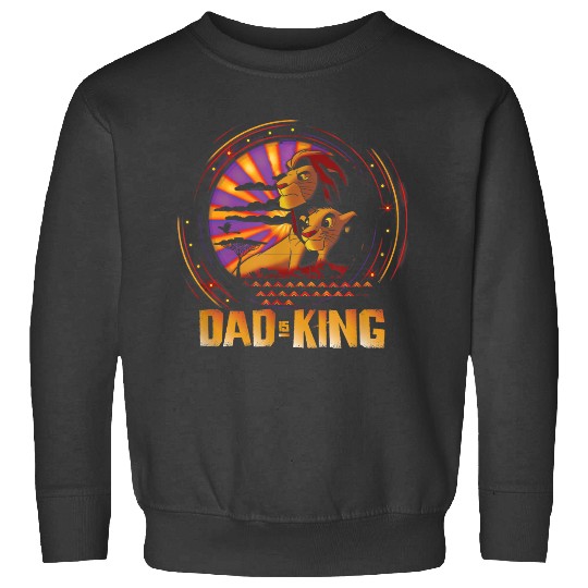 Disney The Lion King Dad Is King Family Trip Fathers Day Sweatshirts
