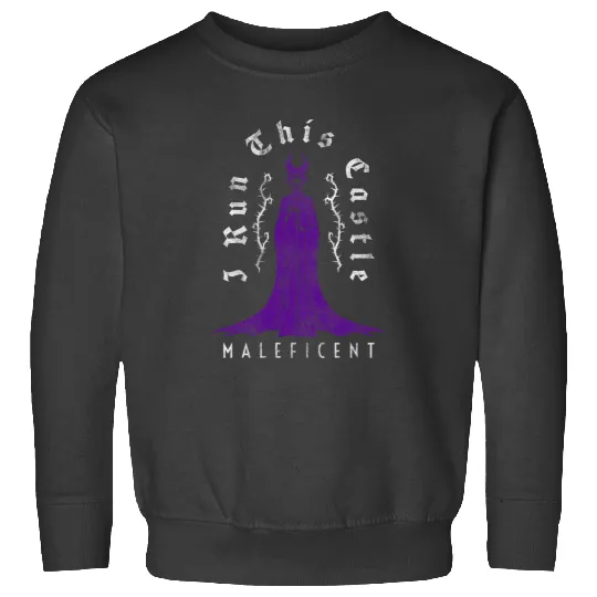 Disney Villains Mothers Day Maleficent Run This Castle Logo Sweatshirts