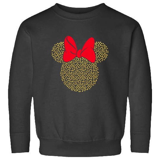 Disney Minnie Mouse Dotted Gold Icon Sweatshirts