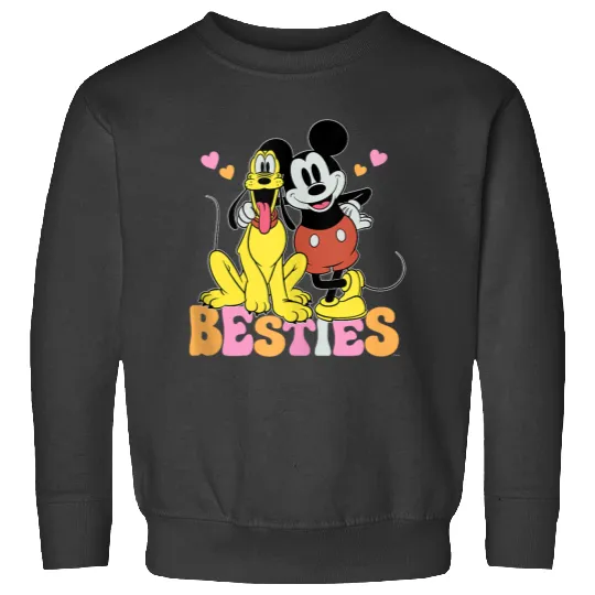 Disney Mickey Mouse Pluto Besties Bff Best Friends Valentine Sweatshirts
