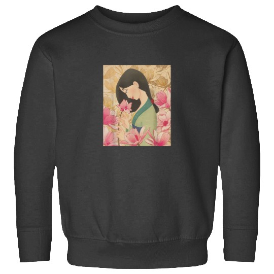 Disney Mulan Floral T-Shirt T-Shirt Sweatshirts