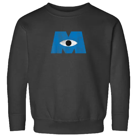 Disney Pixars Monsters, Inc Distressed Cyclops Blue Logo T-Shirt Sweatshirts