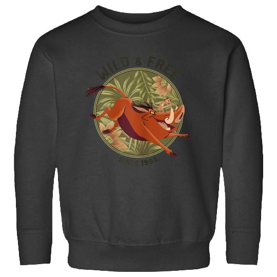 Disneyss The Lion King Timon Pumbaa Wild Free Since 1994 Sweatshirts