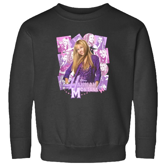 Disneyss Hannah Montana Epic Iconic Collage Big Chest Poster Sweatshirts