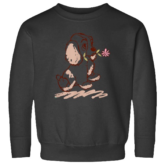Disneyss Lady And The Tramp Lady Puppy Sketch Sweatshirts