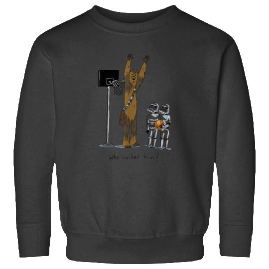 Chewbacca Basketball Who Invited Him Disney+ T-Shirt Sweatshirts