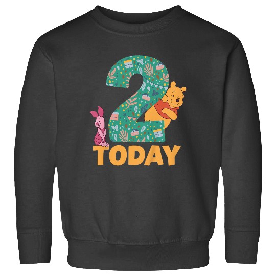 Kids Disneyss Winnie The Pooh Piglet Birthday 2 Years Old Today Sweatshirts
