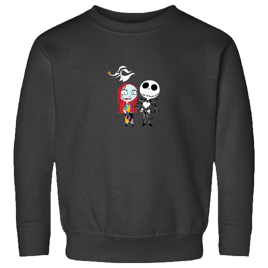 Disney Nightmare Before Christmas Jack and Sally T-Shirt_1 Sweatshirts