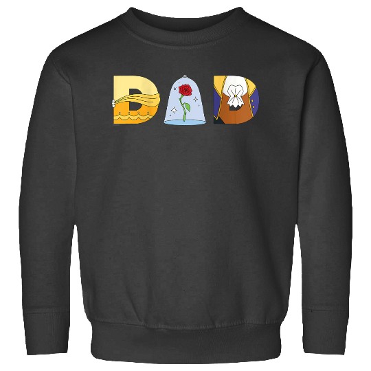 Disney Beauty And The Beast Belle Fathers Day Birthday Dad Sweatshirts