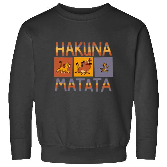 Disney The Lion King Hakuna Matata Solid Blocks Sweatshirts