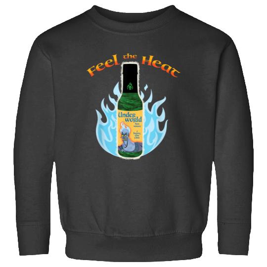 Disney Villains Hades Feel The Heat Under World Chest Logo Sweatshirts