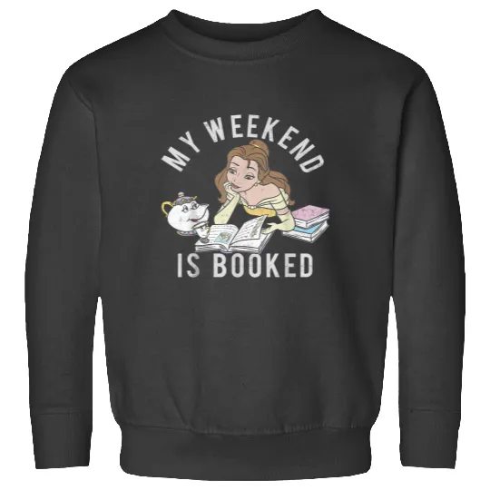 disney beauty and the beast belle my weekend is booked short sleeve Essential Sweatshirts