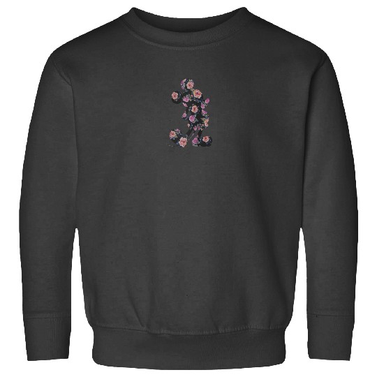 Disney Floral Mickey Raglan Baseball Tee Sweatshirts