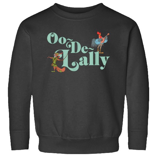 Disneyss Robin Hood Oo de lally Iconic Quote Chest Text Logo Sweatshirts
