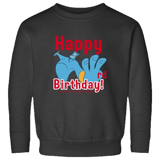 Disney Aladdin Genie Quote Portrait Happy 3rd Birthday Sweatshirts