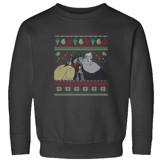 Disney Villains Maleficent Ursula Cruella Christmas Sweater Sweatshirts