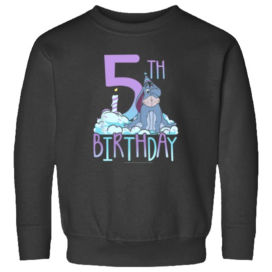 Disney Winnie The Pooh Birthday Eeyore Fifth Birthday Sweatshirts
