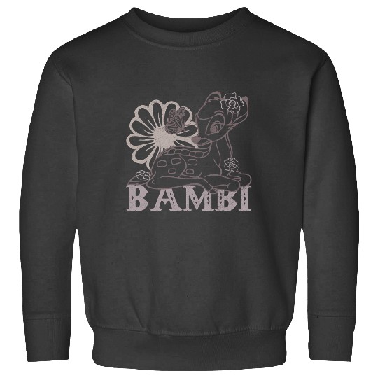 Disney Bambi Floral Outline Light Sweatshirts