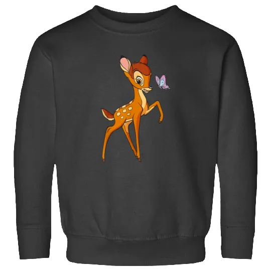 Disneyss Bambi Young Bambi Classic Cute Happy Pose Logo Sweatshirts