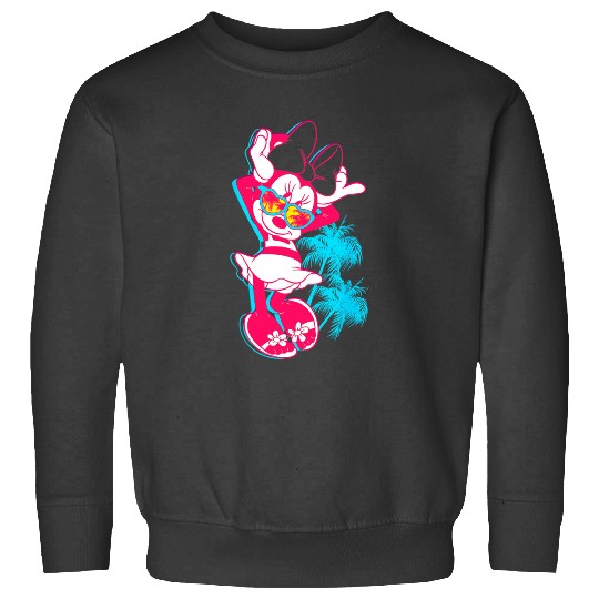 Disney Neon Minnie Mouse Hollywood Sweatshirts
