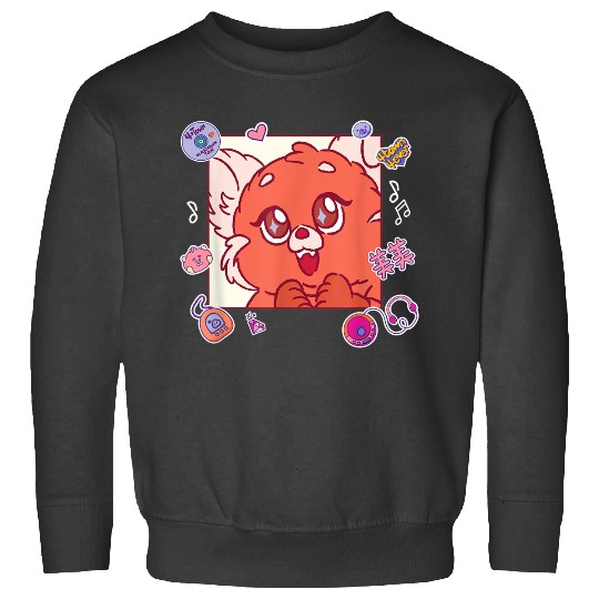 Disneyss And Pixarss Turning Red Fluffy Cute 90s Panda Mei Sweatshirts