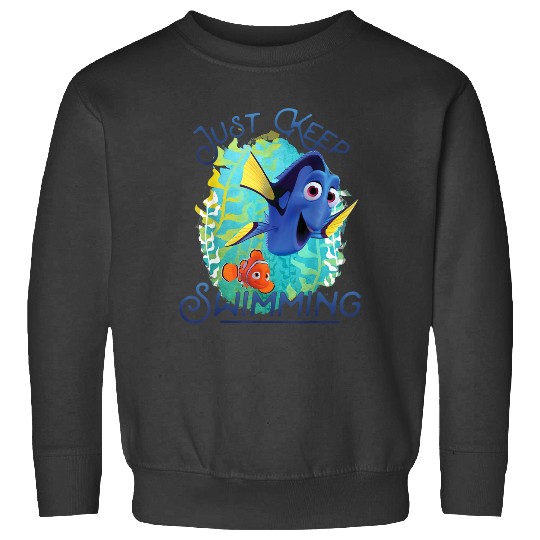 Disneyss Pixars Finding Dory Just Keep Swimming Ocean Logo Sweatshirts