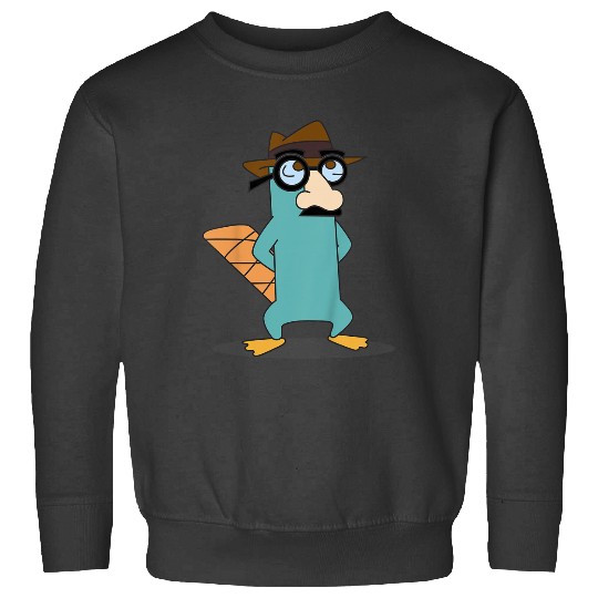 Disneyss Phineas And Ferb Agent P Glasses Moustache Costume Sweatshirts