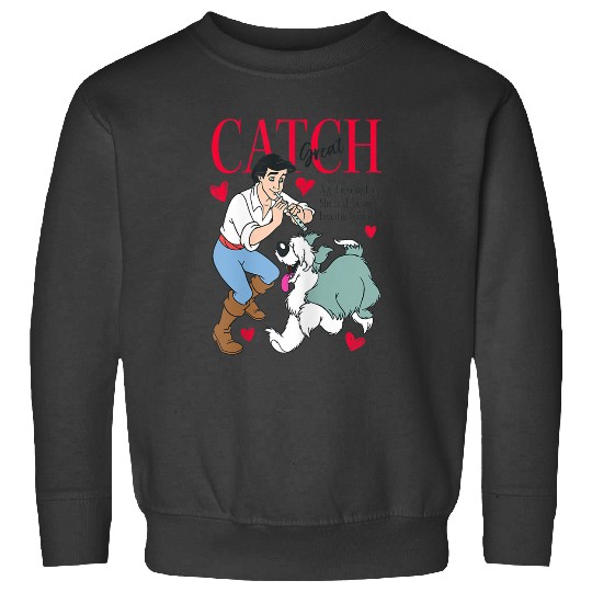 Disneyss Valentine's Day The Little Mermaid Eric Great Catch 2 Sweatshirts