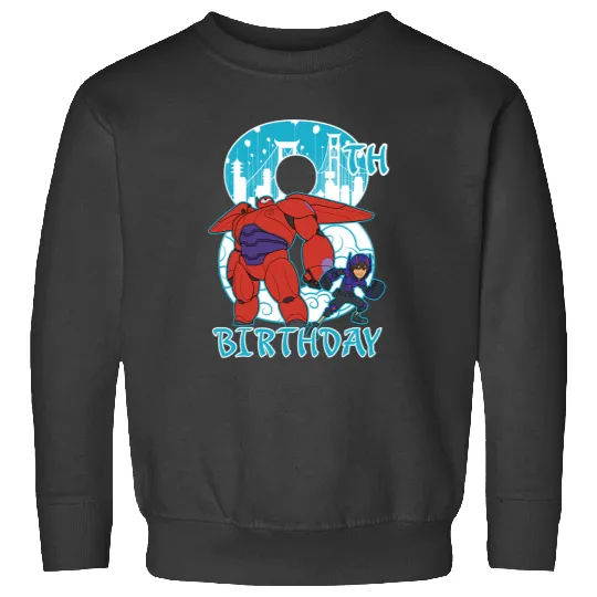 Disney Big Hero 6 Baymax Hiro 8th Birthday Graphic Sweatshirts