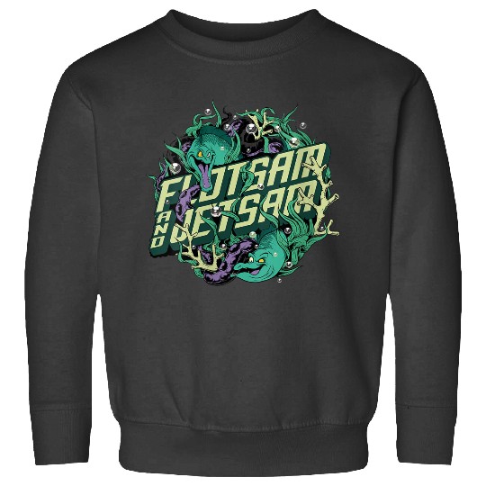 Disneyss Little Mermaid Flotsam Jetsam Seaweed Portrait Logo Sweatshirts