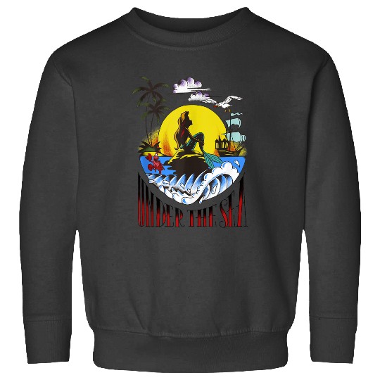 Disneyss The Little Mermaid Under The Sea Silhouette Tattoo Sweatshirts