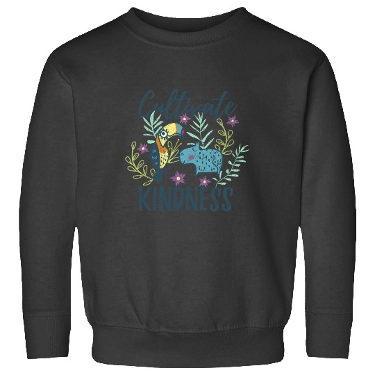 Disney Encanto Cultivate Kindness Floral Logo Sweatshirts