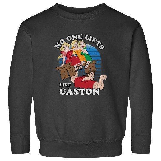 Disney Beauty and the Beast Retro No One Lifts Like Gaston Sweatshirts