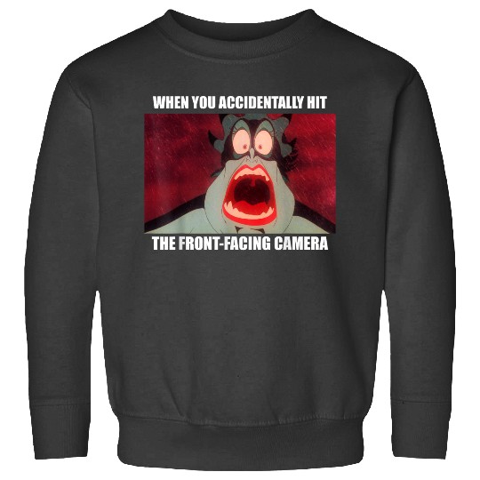Disneyss The Little Mermaid Ursula Front facing Camera Meme Sweatshirts