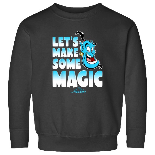 Disney Aladdin Genie Let's Make Some Magic Gradient Text Sweatshirts