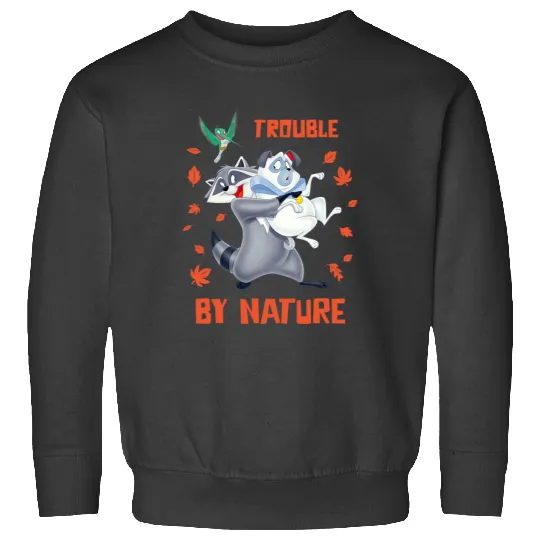 Disney Pocahontas Meeko Percy Flit Trouble By Nature Sweatshirts