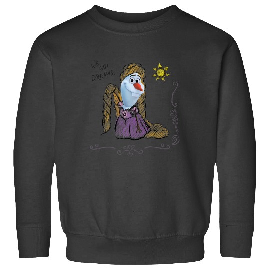 Disney Olaf Presents Rapunzel Costume Sketch Sweatshirts