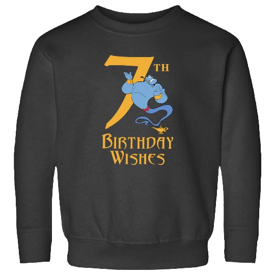 Disney Aladdin Genie 7th Birthday Wishes Sweatshirts