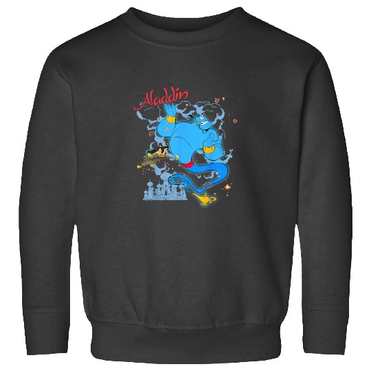 Disney Aladdin Genie Sparkle Carpet Ride Graphic Sweatshirts