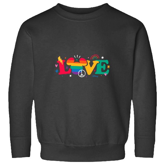 Disney Pride - Love Rainbow Mickey Ears Sweatshirts